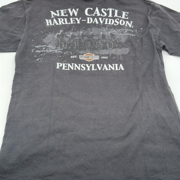 Harley Davidson American Legend Shirt Eagle Flag Bravado Made In USA Medium 2015 - Picture 11 of 12